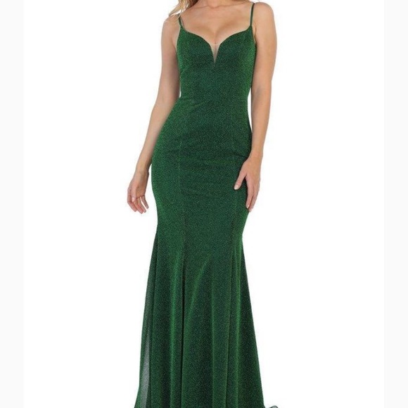 Emerald Green Prom Dress - Picture 2 of 4